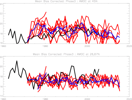 Simple Mean Bias Corrected Plumes: AMOC