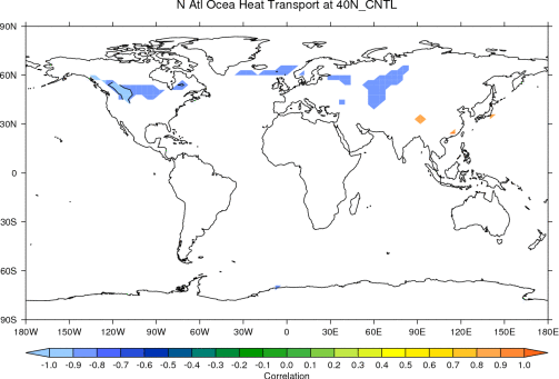 Tim Storm index CMIP3 20C on Arctic SAT in CNTL